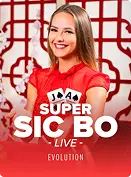 Super Sic Bo live casino spel van Evolution bij Aphrodite Casino